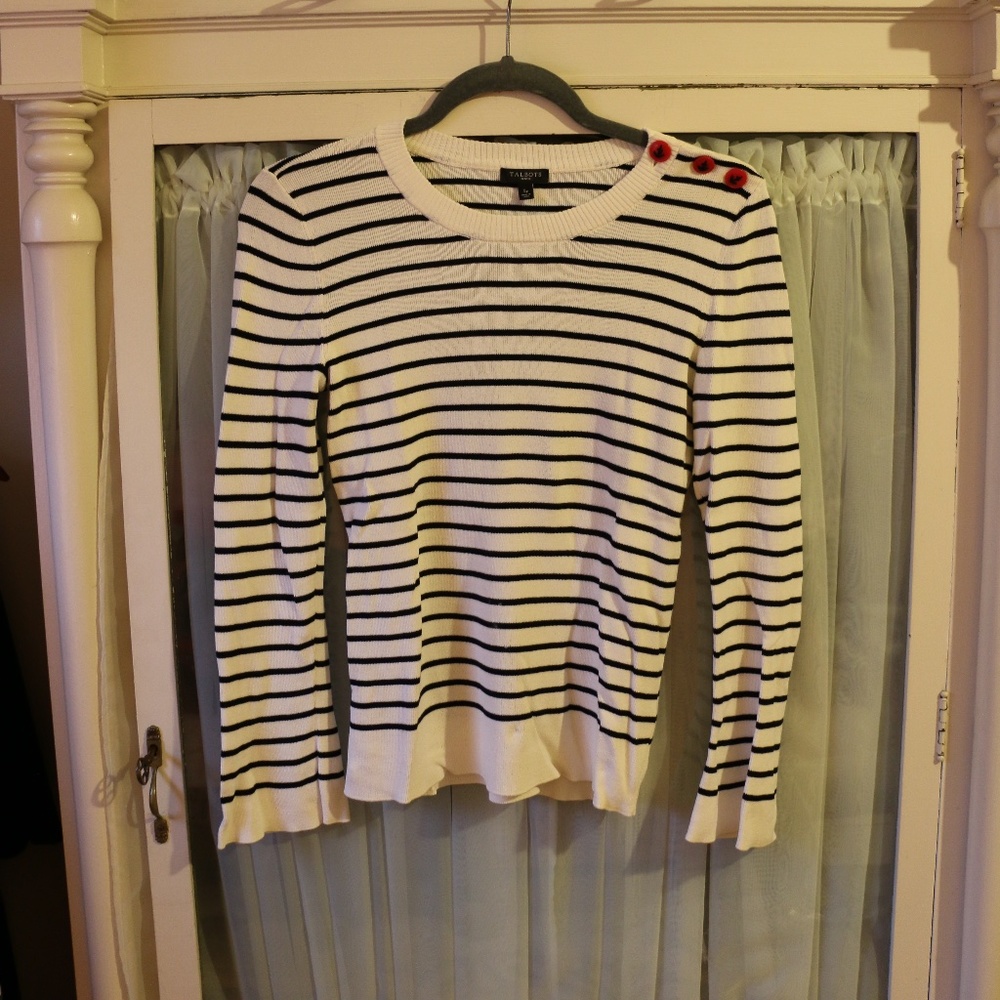 Talbots Nautical Striped Long Sleeve
